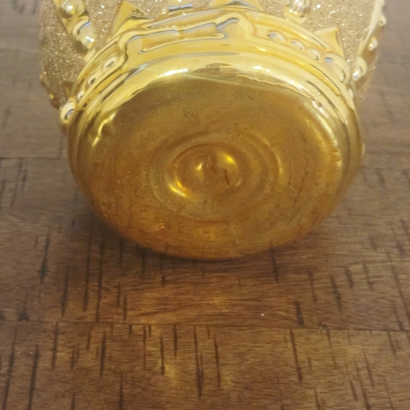 Vintage Large Uniqe Glass Figural Royal Crown Christmas Ornament Bridgerton - Picture 4 of 7